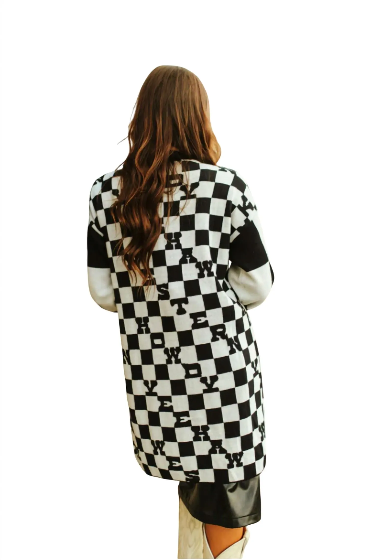 2Flyco - Women's Cowboy Bueno Checkered Cardigan