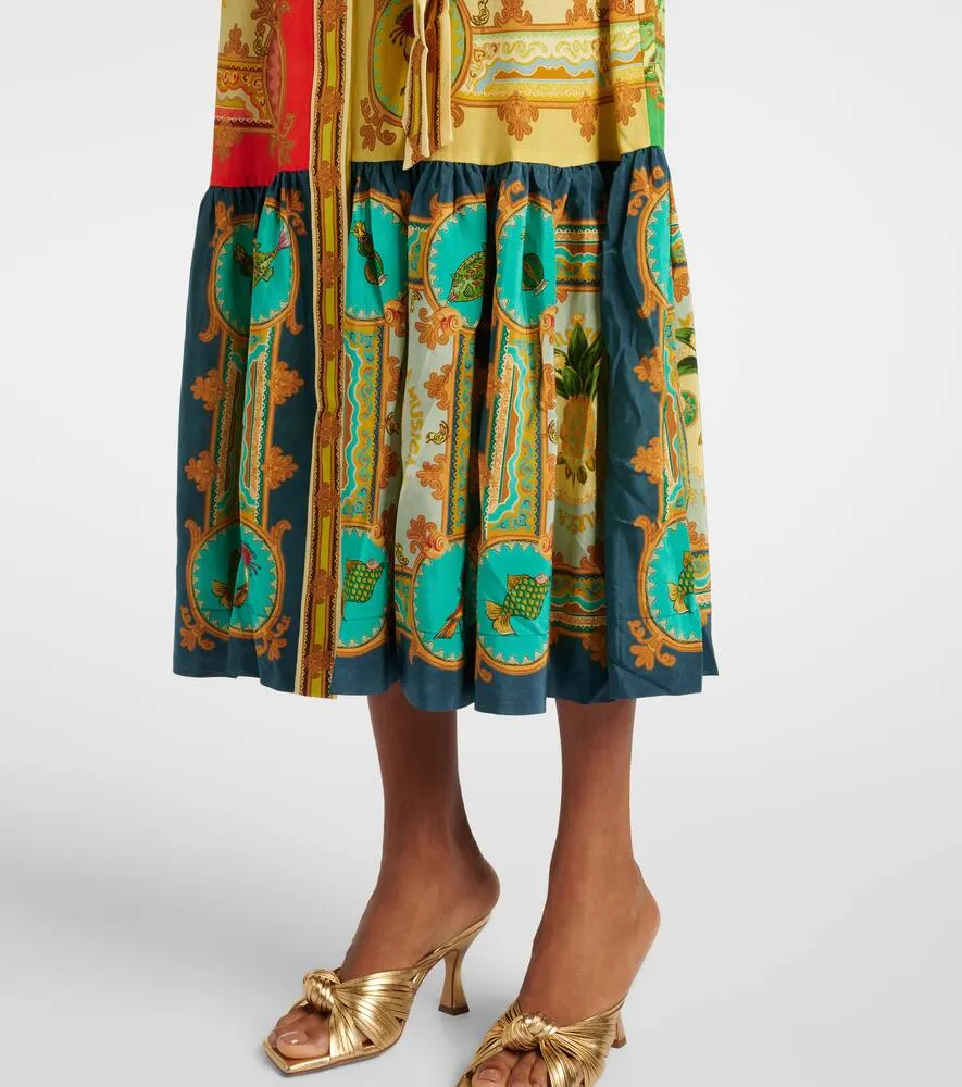 Alemais Monte printed linen shirt dress