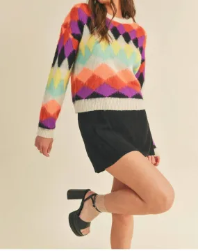 &Merci - Diamond Knit Sweater