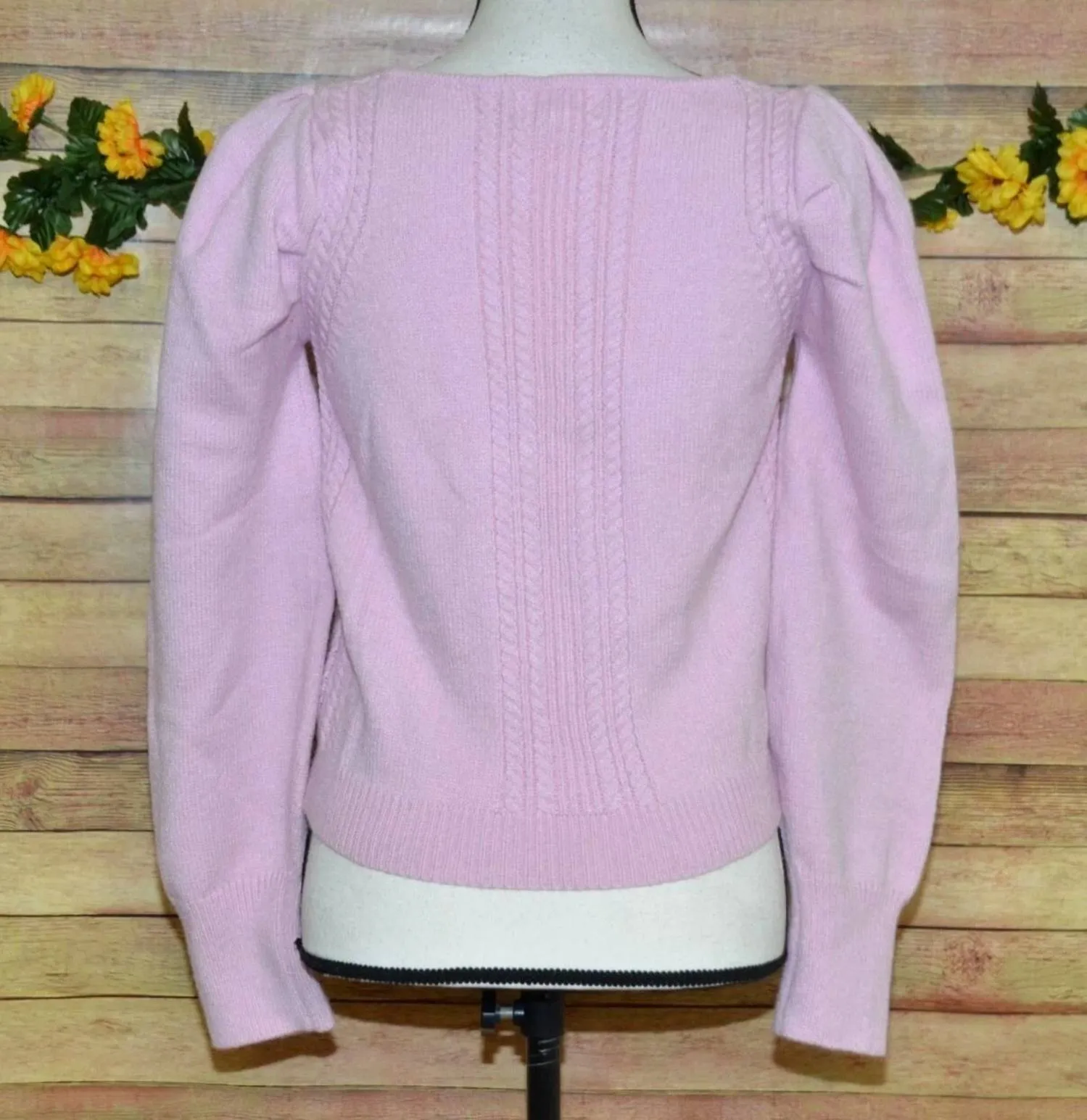 &Merci - Kinley V-neck Puff Sleeve Knit Sweater