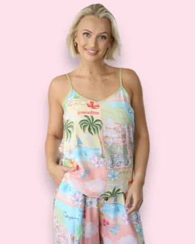 Capri Paradise Singlet Top
