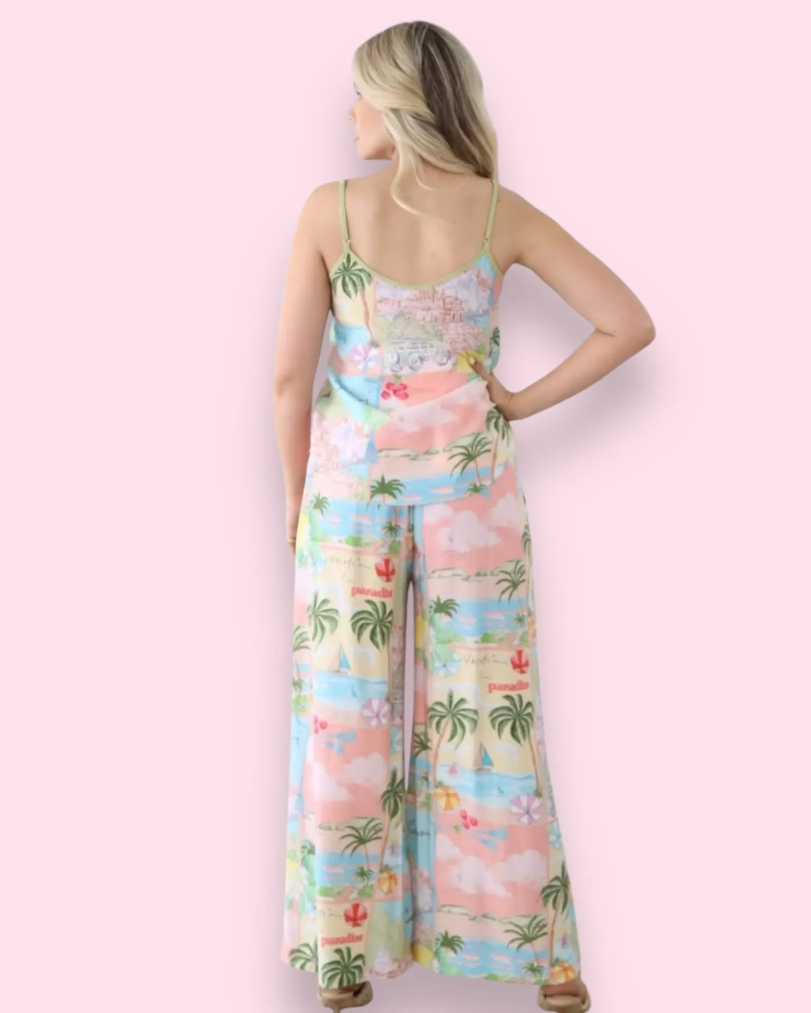 Capri Paradise Singlet Top