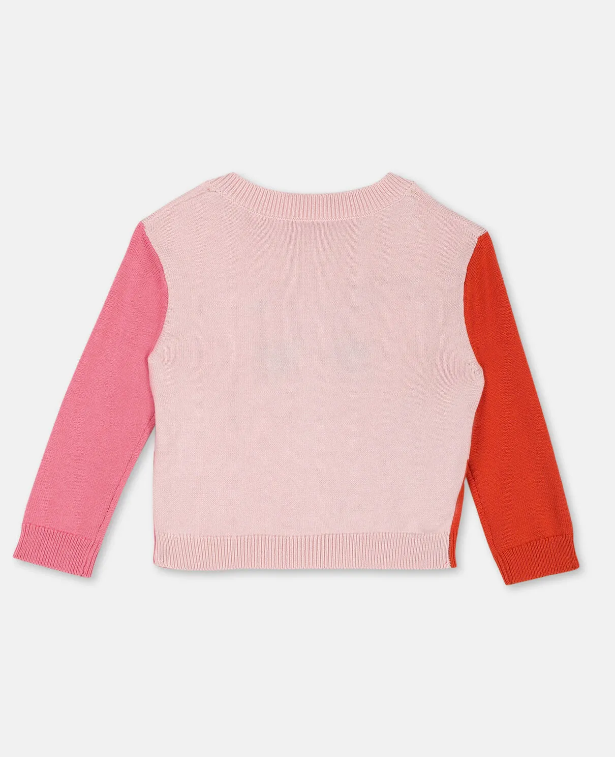 Cardigan W/Intarsia Flamingo