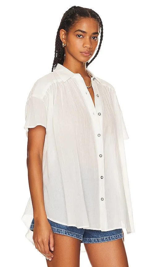 Free People x We The Free Float Away Shirt in White