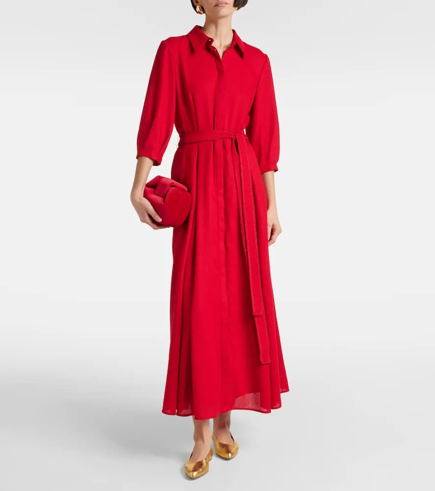 Gabriela Hearst Andy virgin wool shirt dress