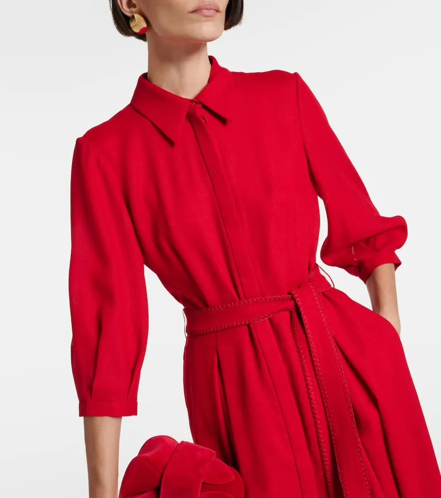 Gabriela Hearst Andy virgin wool shirt dress