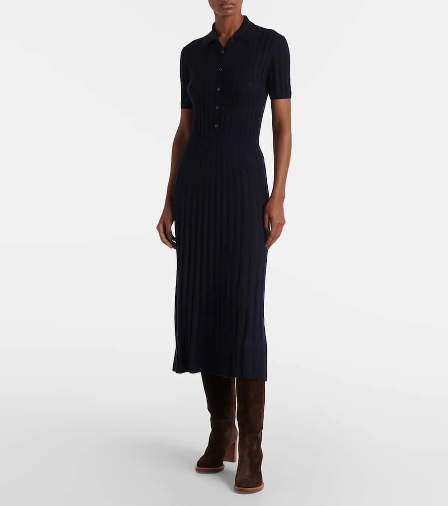 Gabriela Hearst Elvis cashmere and silk shirt dress