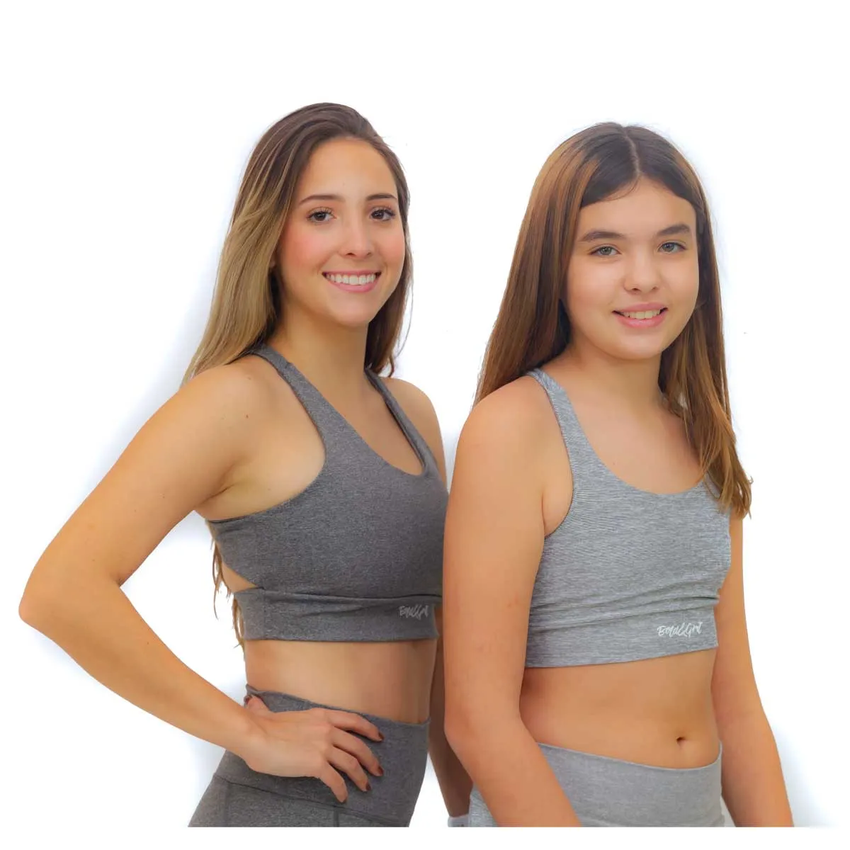 GIRLS' ENERGY SILVER SPORT BRA