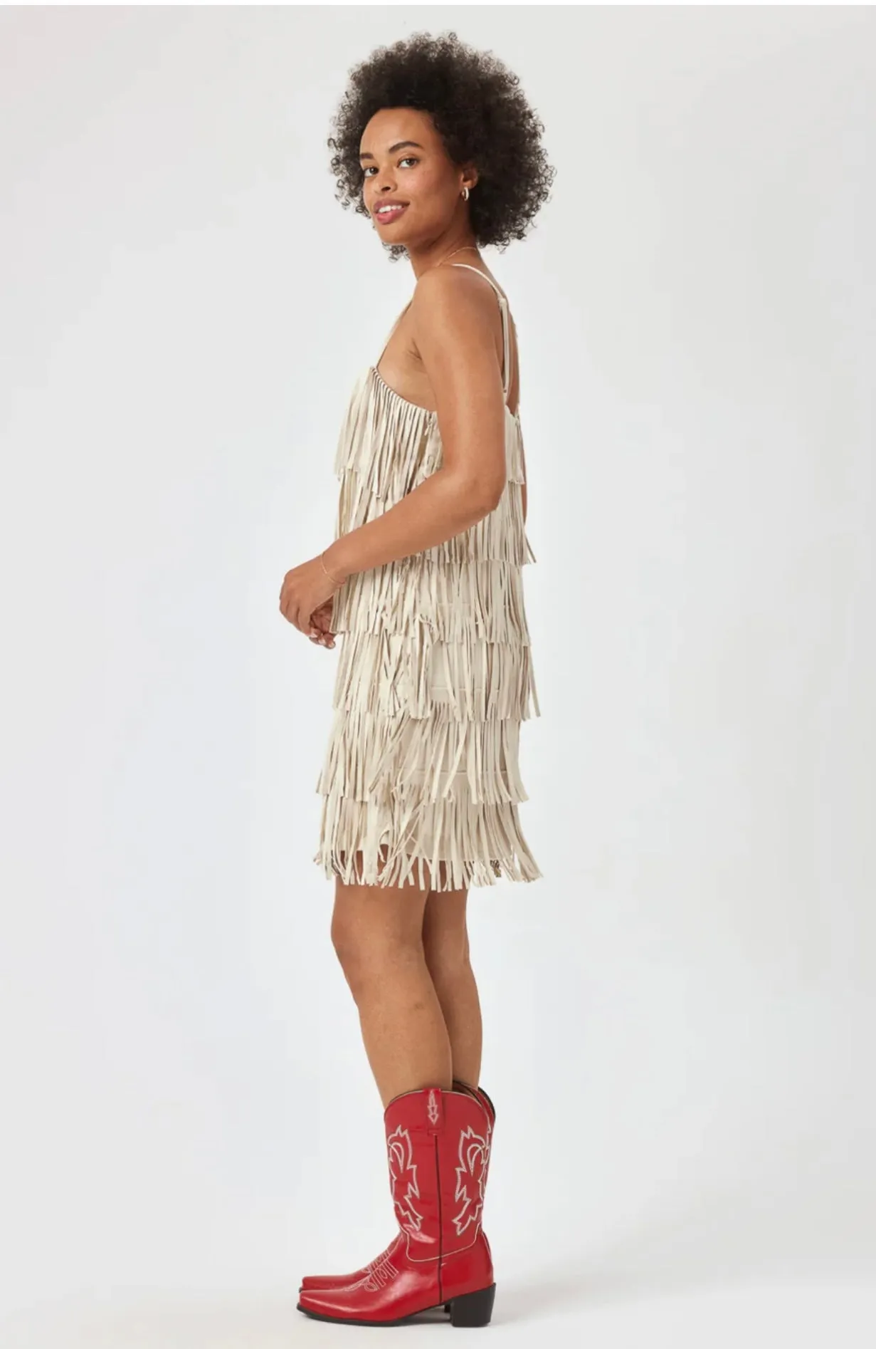 Indio Fringe Suede Dress