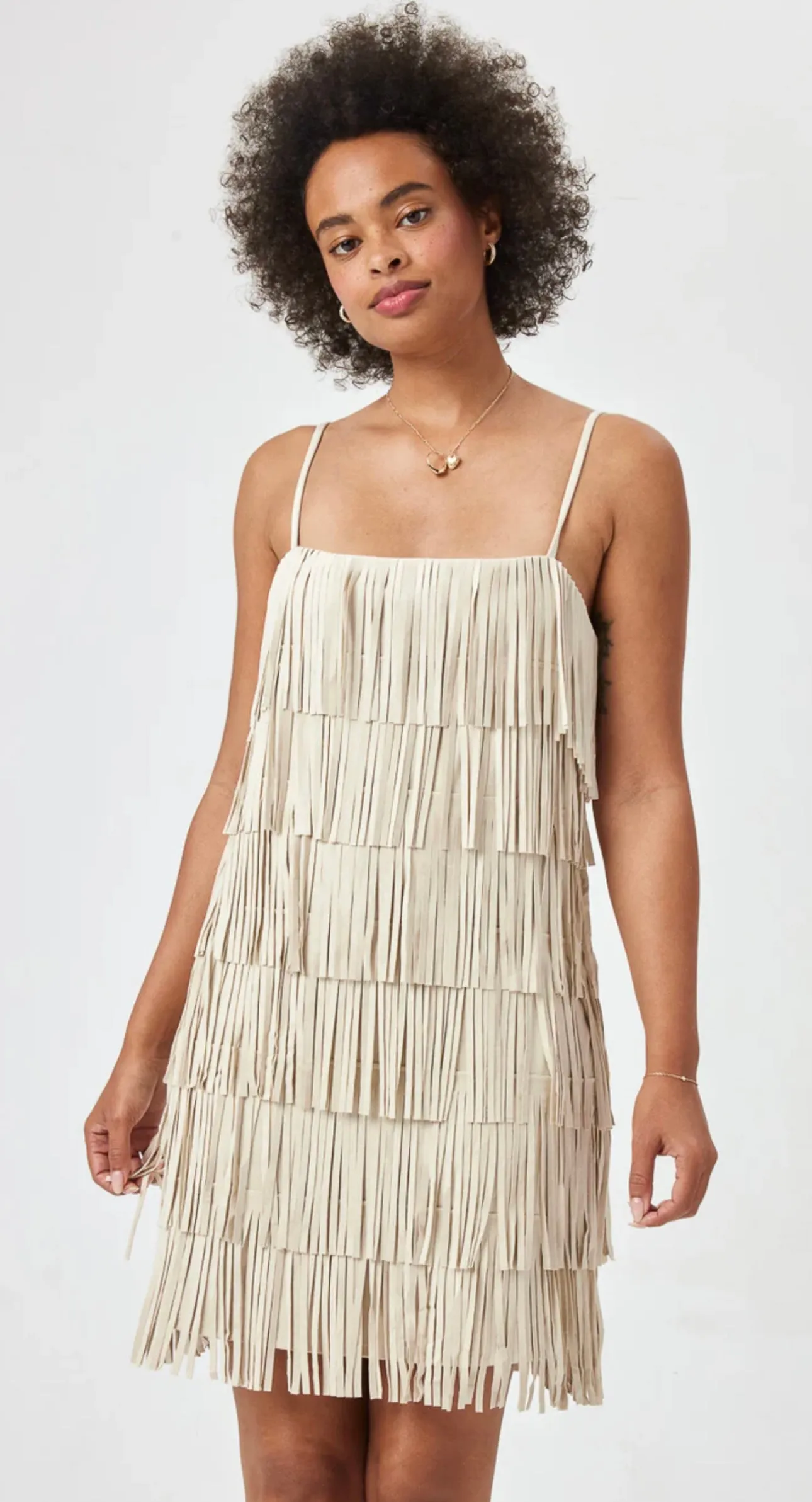 Indio Fringe Suede Dress