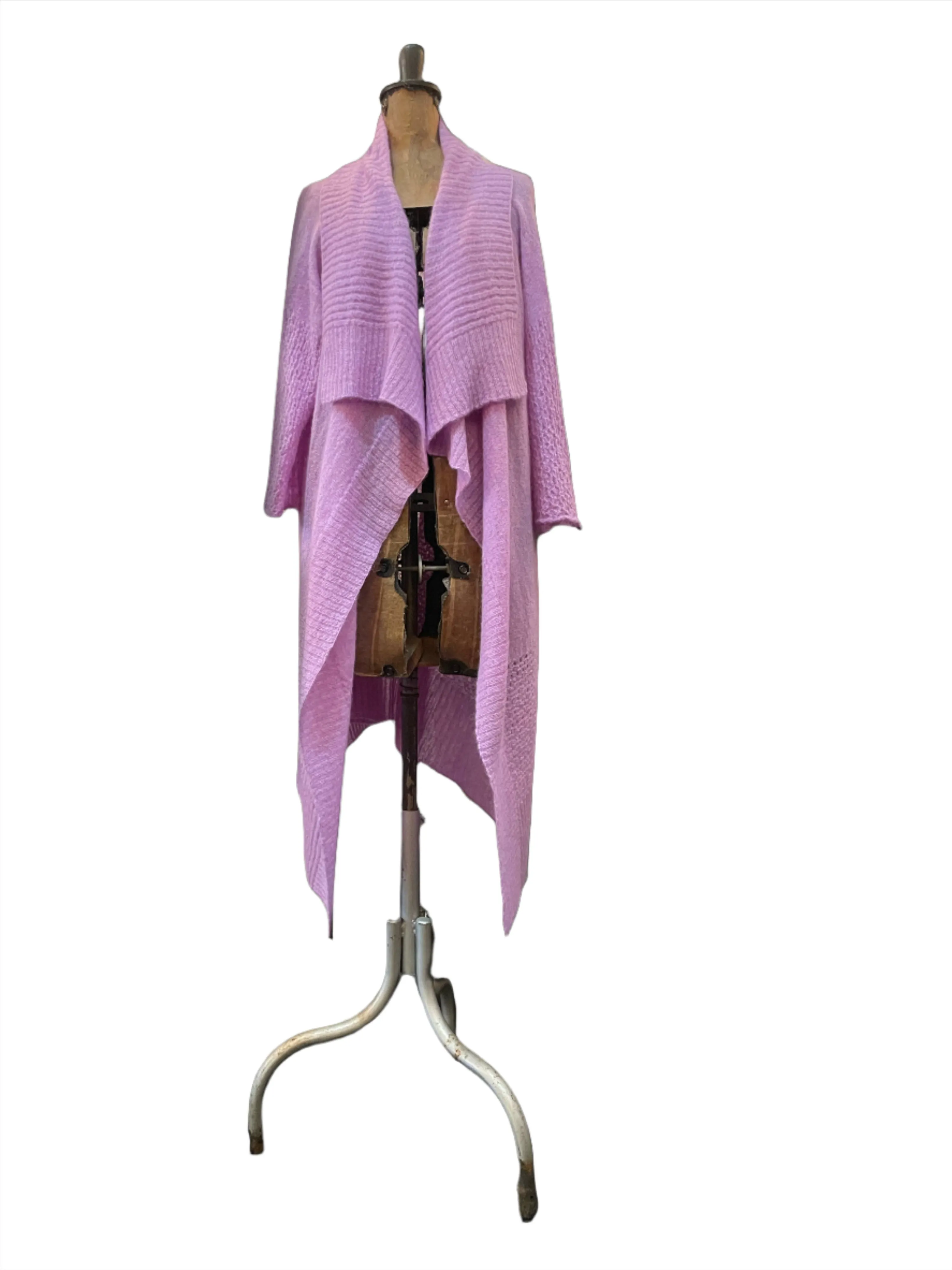 Light weight cardigan (Alpaca) Lilac