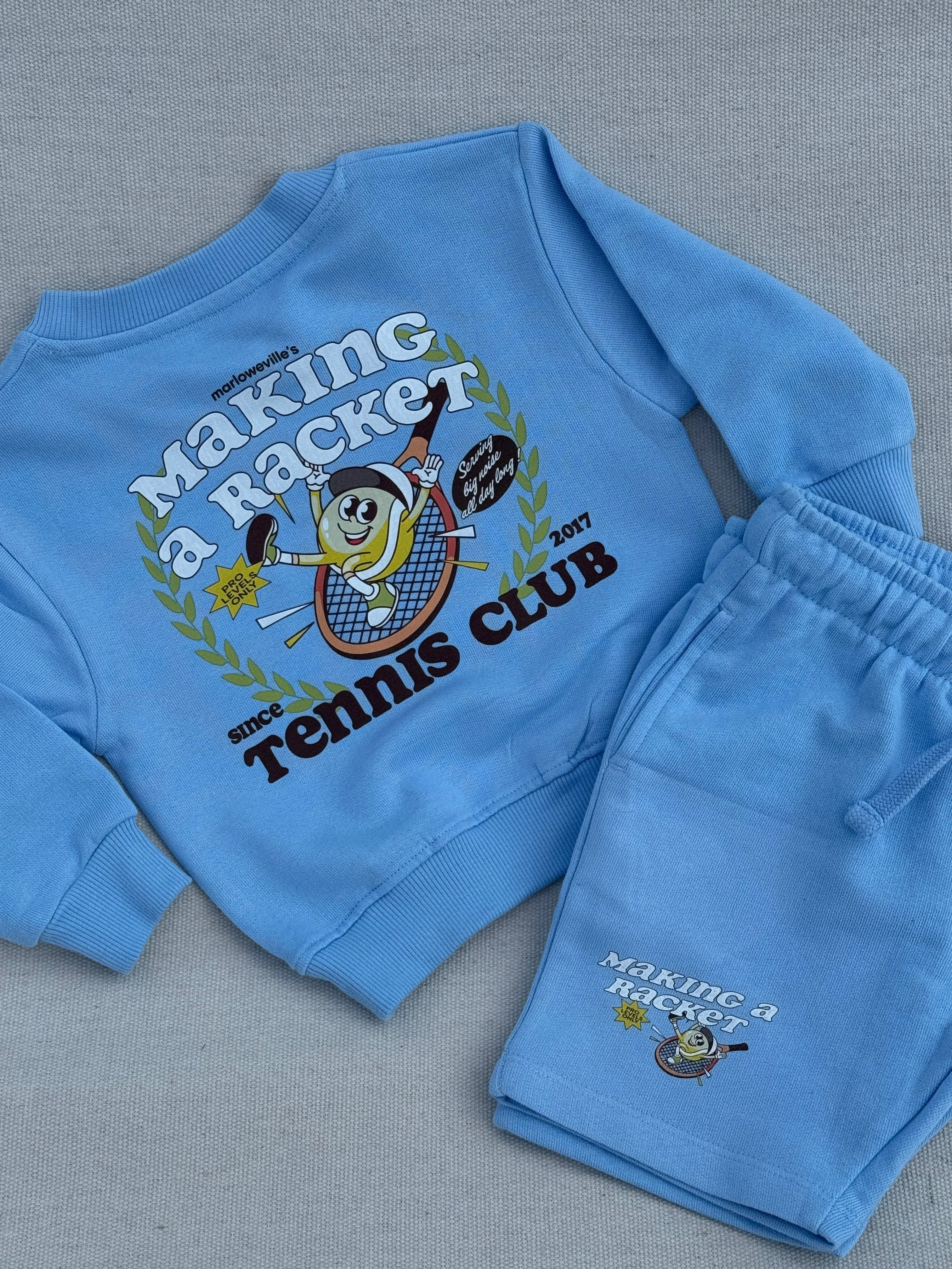 Making a racket Summer Sweater & Shorts set
