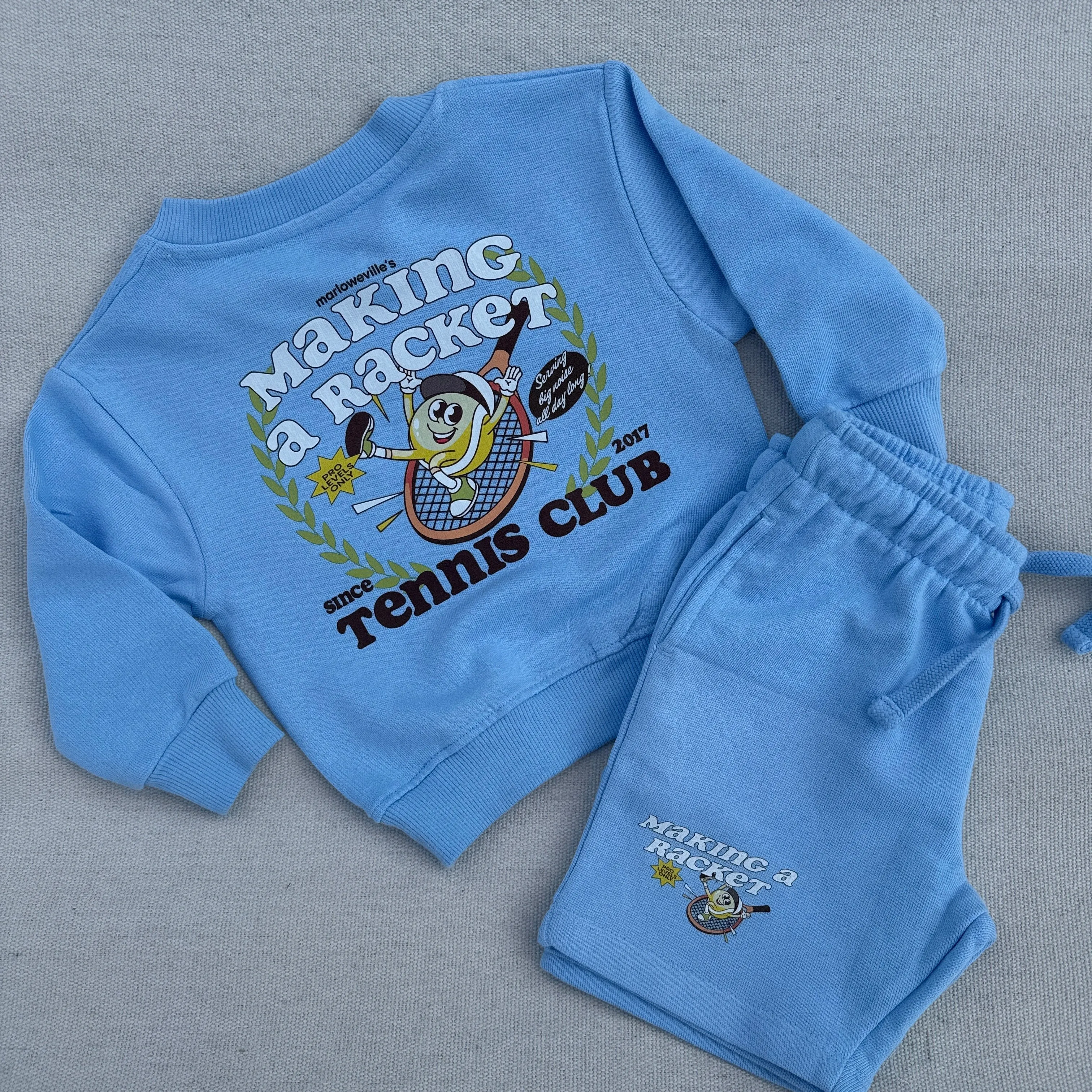 Making a racket Summer Sweater & Shorts set