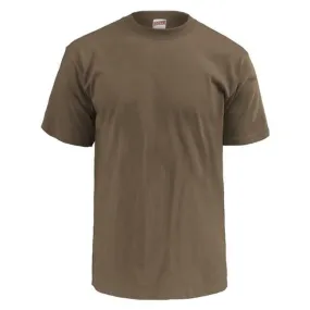 NEW MILITARY BROWN UNDER SHIRTS XX-LARGE T-SHIRT U.S.A MADE BY SOFFE
