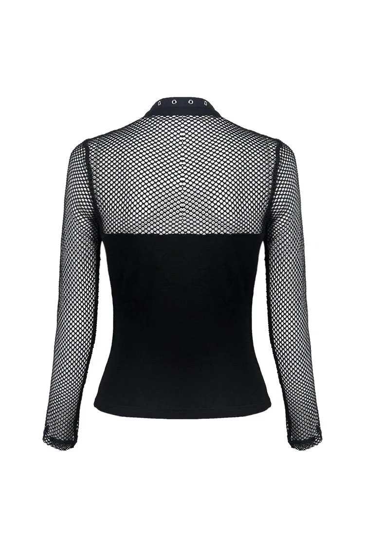 Punk sexy net women T-shirt TW212