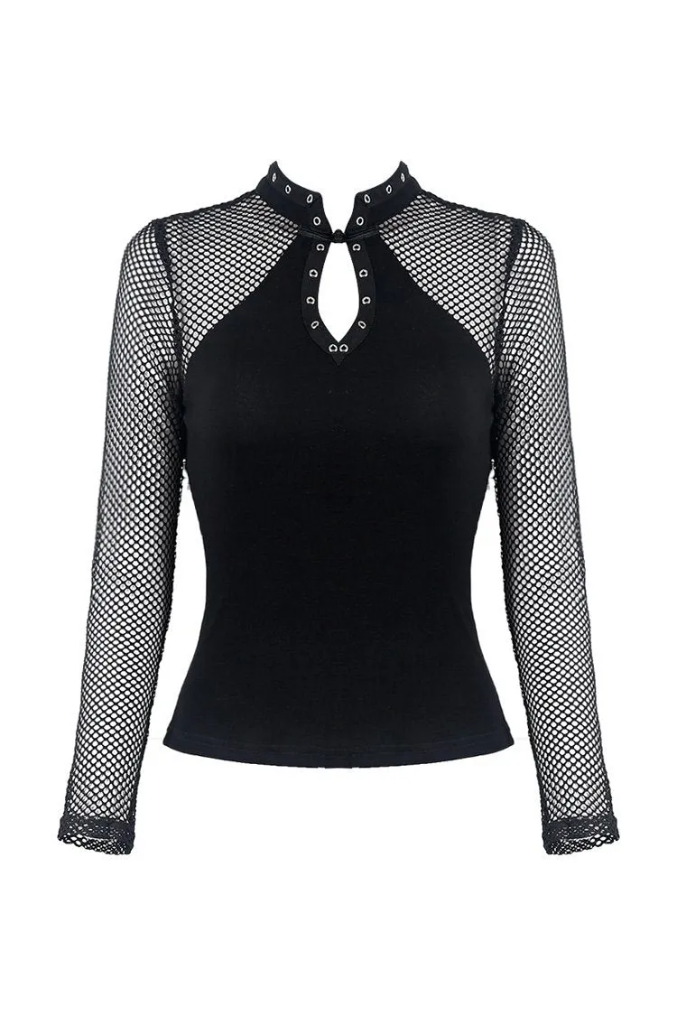 Punk sexy net women T-shirt TW212
