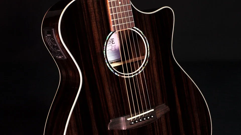 Rathbone R3ECE - No 3 Ebony Double Top Electro Cutaway